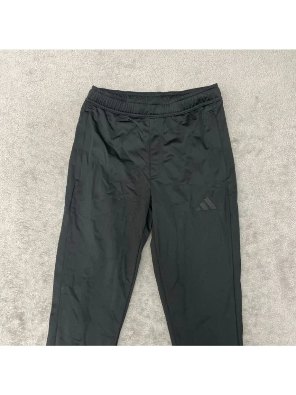 NWOT Adidas Tricot Men's S Black Track Pants Ankle Zip